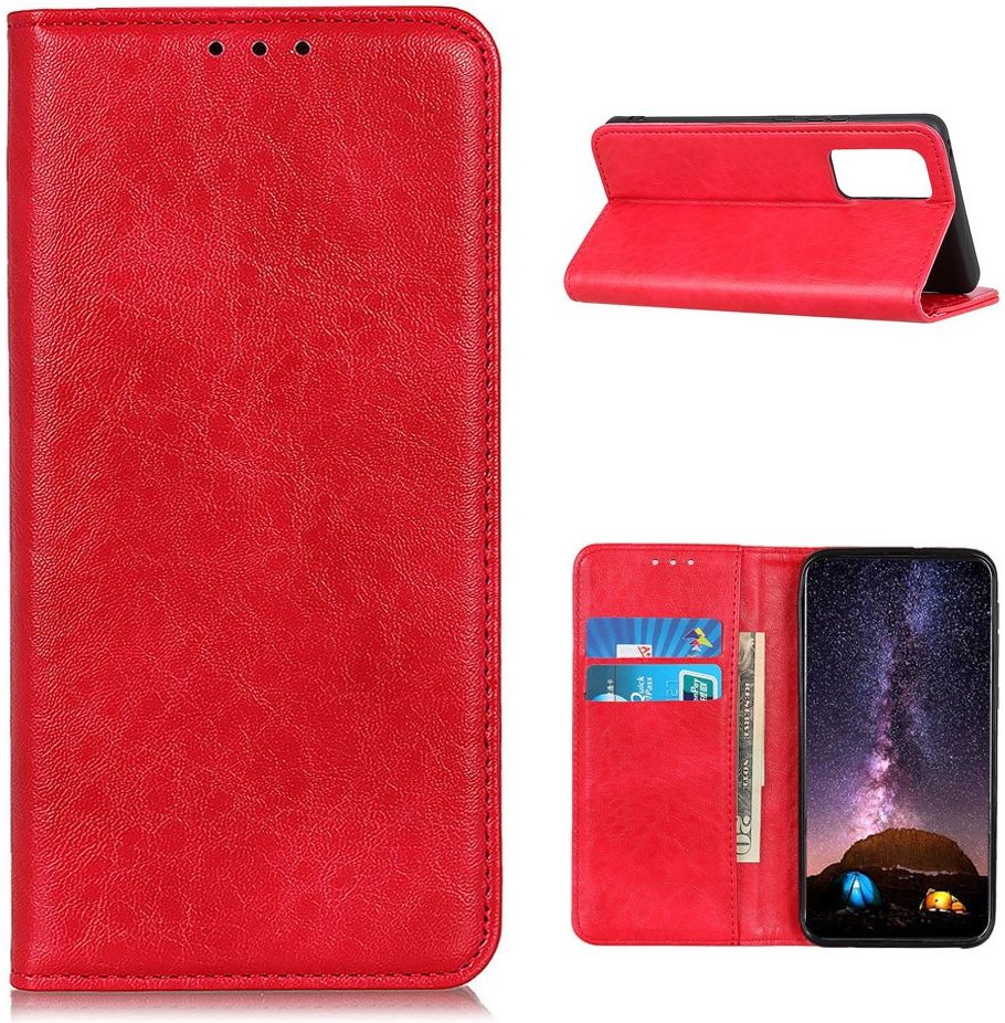 Crazy Horse Xiaomi Mi 10T/Mi 10T Pro Portemonnee Stand Hoesje Rood afbeelding 8