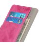 Xiaomi Mi 10T (Pro) Hoesje Retro Wallet Stand Kunst Leer Roze