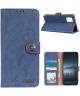 Xiaomi Mi 10T / Mi 10T Pro Hoesje Retro Wallet Book Case Blauw