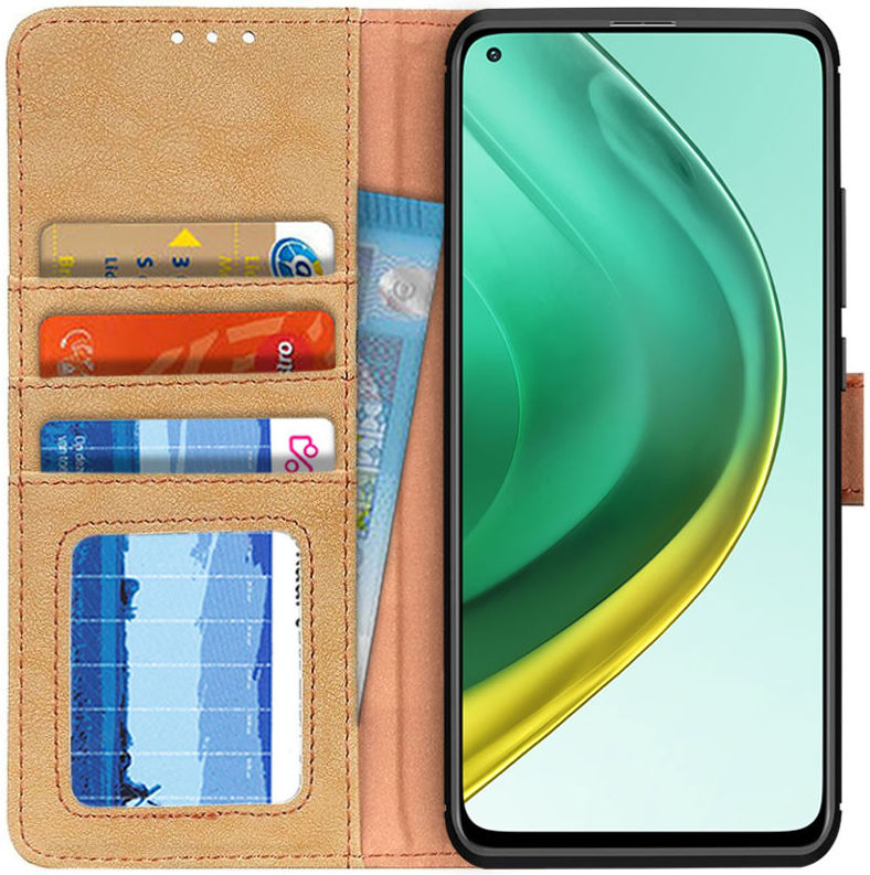 Xiaomi Mi 10T / Mi 10T Pro Hoesje Retro Wallet Book Case Goud afbeelding 1
