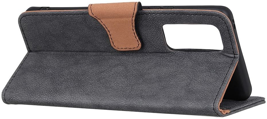 Oppo Reno 4 5G Hoesje Vintage Portemonnee Grijs afbeelding 5
