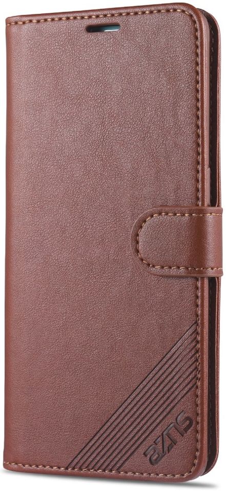 AZNS Oppo Reno 4 5G Portemonnee Stand Hoesje Bruin afbeelding 3