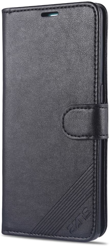 AZNS Oppo Reno 4 5G Portemonnee Stand Hoesje Zwart afbeelding 2