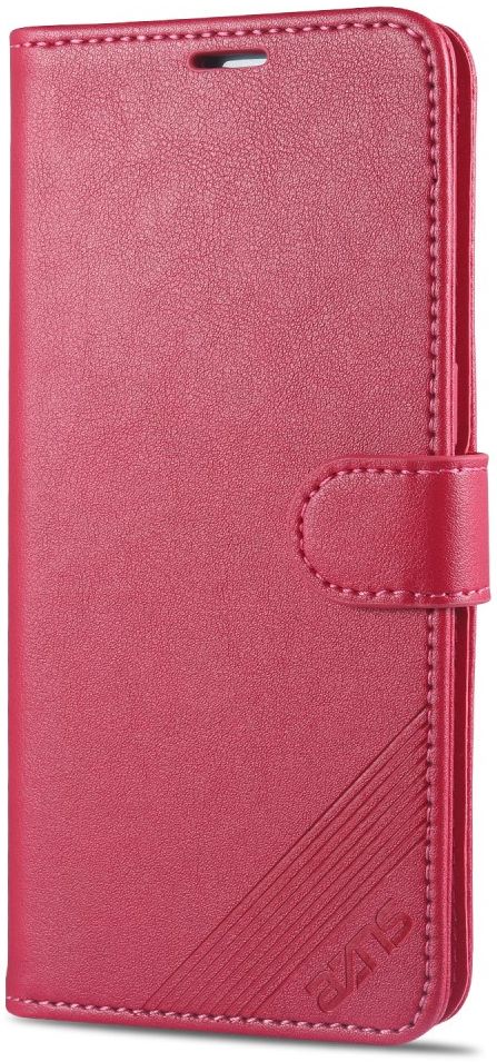 AZNS Oppo Reno 4 5G Portemonnee Stand Hoesje Rood afbeelding 2