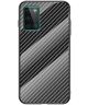 Ultra Hybrid Carbon Fiber Tempered Glass Case OnePlus 8T Zwart