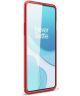 OnePlus 8T Hoesje Geborsteld TPU Flexibele Back Cover Rood