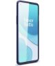OnePlus 8T Hoesje Geborsteld TPU Flexibele Back Cover Blauw
