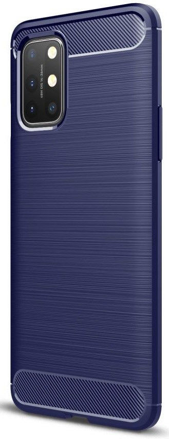 OnePlus 8T Hoesje Geborsteld TPU Flexibele Back Cover Blauw afbeelding 1