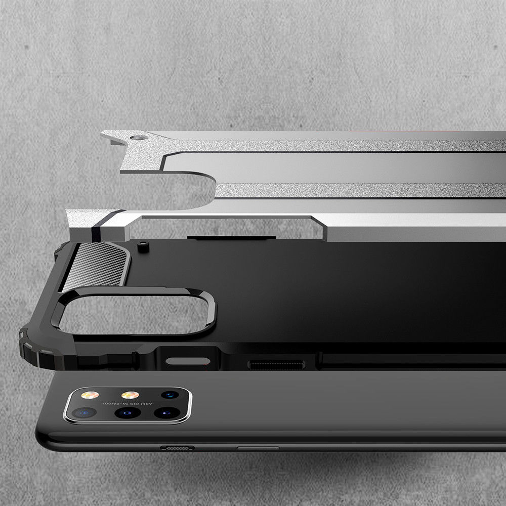 OnePlus 8T Hoesje Shock Proof Hybride Back Cover Rood afbeelding 4