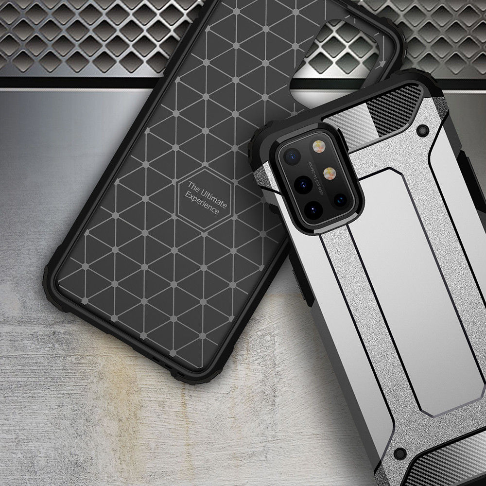 OnePlus 8T Hoesje Shock Proof Hybride Back Cover Rood afbeelding 7