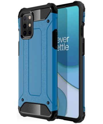 OnePlus 8T Hoesje Shock Proof Hybride Back Cover Lichtblauw Hoesjes