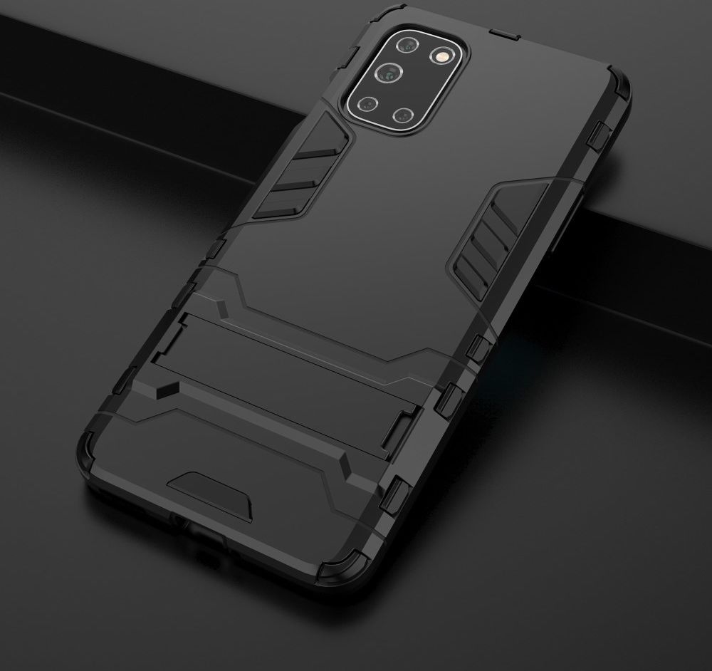 OnePlus 8T Back Cover Hoesje Hybride Kickstand Zwart afbeelding 10