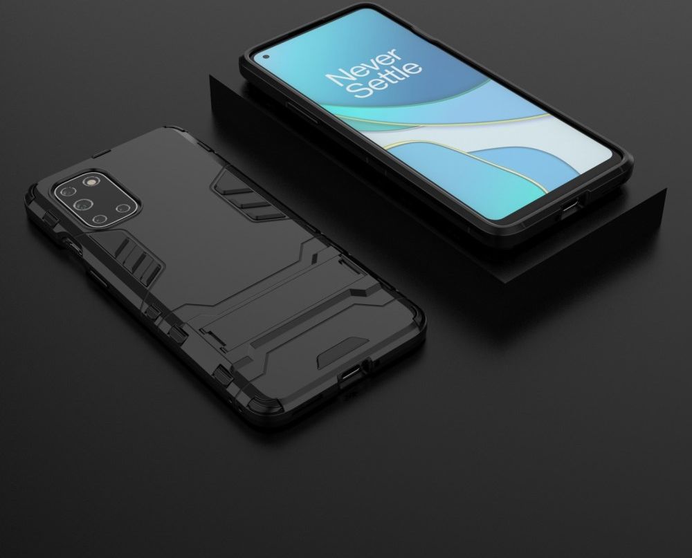 OnePlus 8T Back Cover Hoesje Hybride Kickstand Zwart afbeelding 11