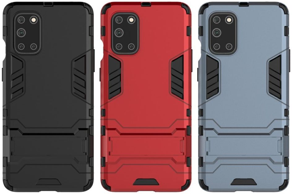 OnePlus 8T Back Cover Hoesje Hybride Kickstand Zwart afbeelding 6