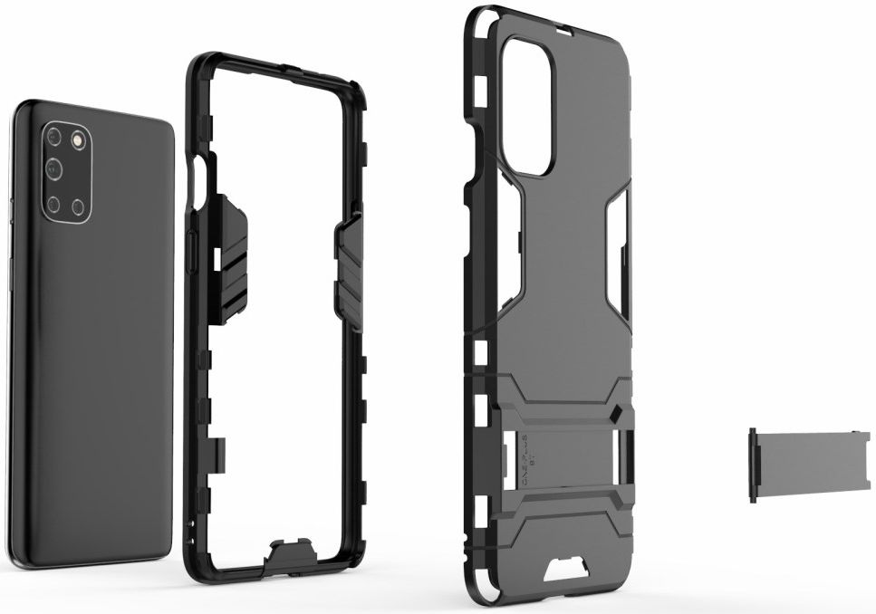 OnePlus 8T Back Cover Hoesje Hybride Kickstand Zwart afbeelding 8
