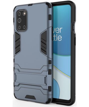 OnePlus 8T Back Cover Hoesje Hybride Kickstand Blauw Hoesjes