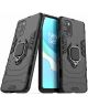 OnePlus 8T Back Cover Hoesje Kickstand Ring Zwart