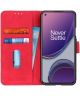 OnePlus 8T Hoesje Retro Wallet Book Case Rood