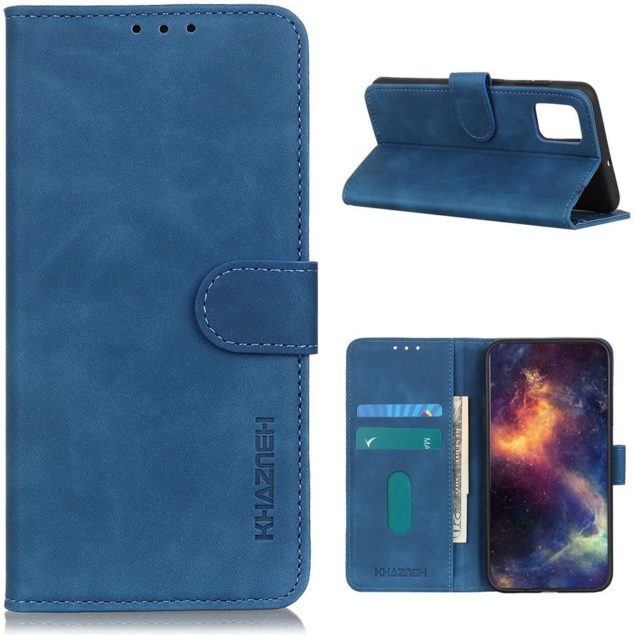 OnePlus 8T Hoesje Retro Wallet Book Case Blauw afbeelding 3