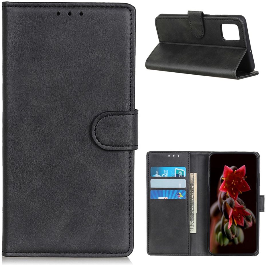 OnePlus 8T Book Case Hoesje Wallet Zwart afbeelding 3
