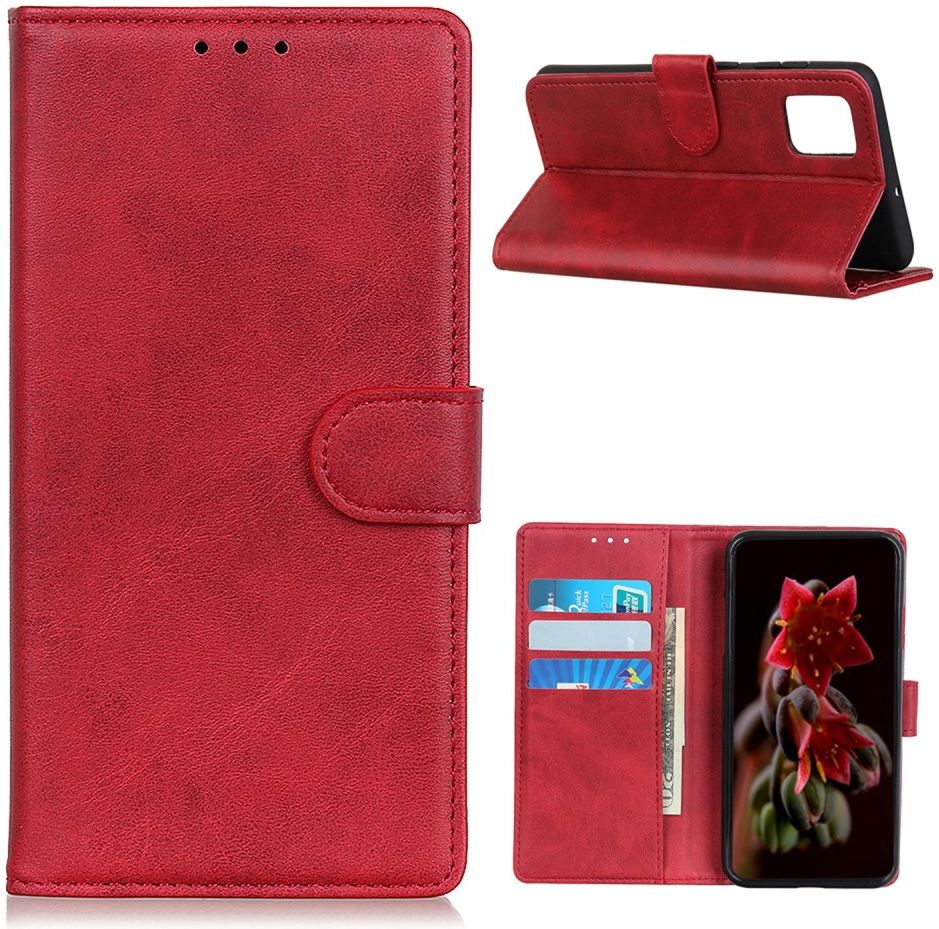 OnePlus 8T Book Case Hoesje Wallet Rood afbeelding 3