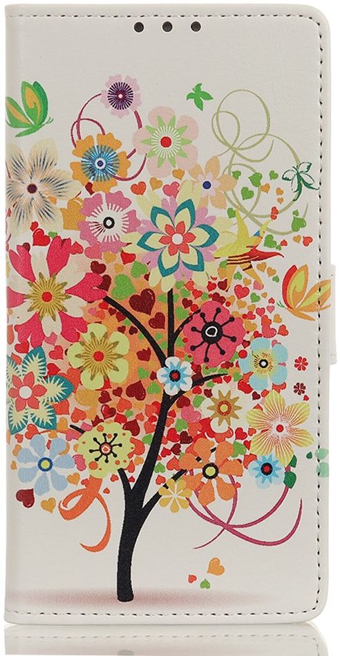 OnePlus 8T Book Case Hoesje Wallet Book Case met Tree Print afbeelding 1