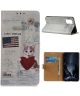 OnePlus 8T Book Case Hoesje Wallet Book Case met Kat Print