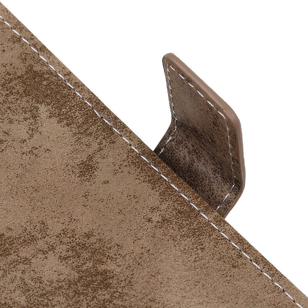 OnePlus 8T Book Case Hoesje Retro Wallet Khaki afbeelding 10