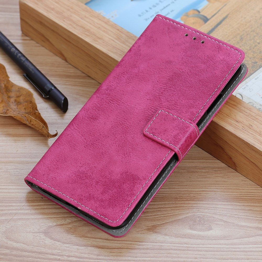 OnePlus 8T Book Case Hoesje Retro Wallet Roze afbeelding 6