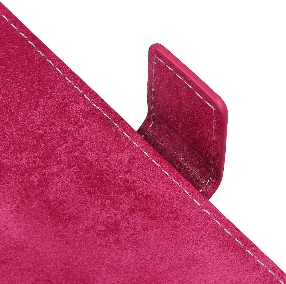 OnePlus 8T Book Case Hoesje Retro Wallet Roze afbeelding 8