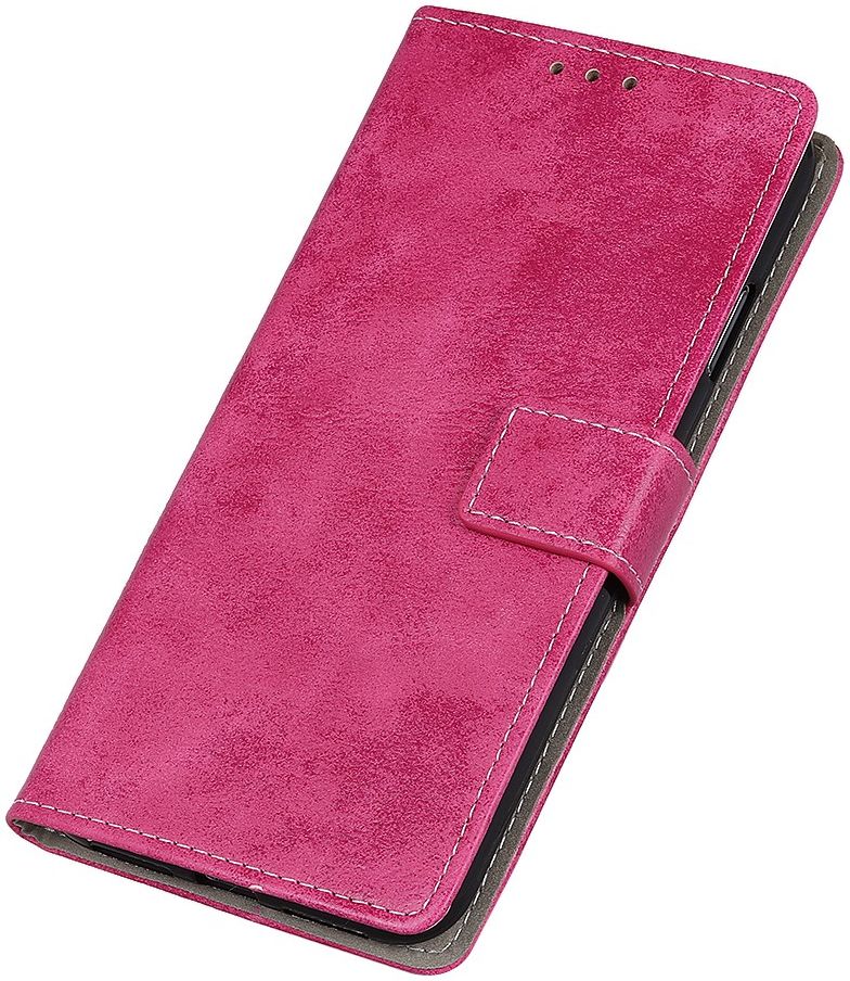 OnePlus 8T Book Case Hoesje Retro Wallet Roze afbeelding 3