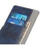 OnePlus 8T Book Case Hoesje Retro Wallet Blauw