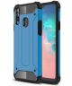 Samsung Galaxy A20s Hoesje Shock Proof Hybride Back Cover Blauw