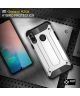 Samsung Galaxy A20s Hoesje Shock Proof Hybride Back Cover Donker Blauw