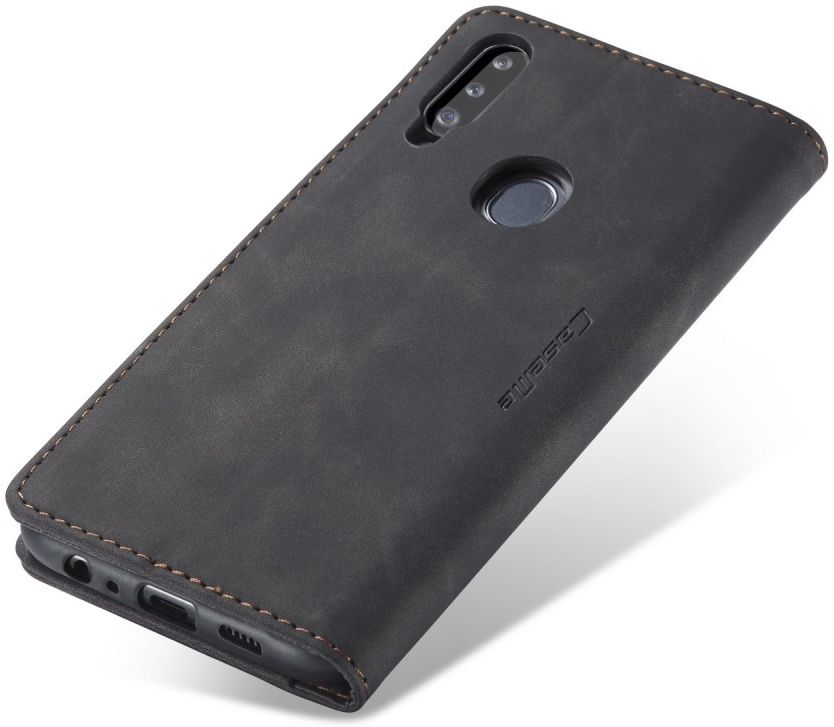 Samsung Galaxy A20s Portemonnee Stand Hoesje Kunstleer Zwart afbeelding 6