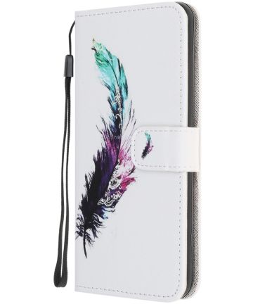 Samsung Galaxy M51 Book Case Hoesje Portemonnee Print Veer Hoesjes