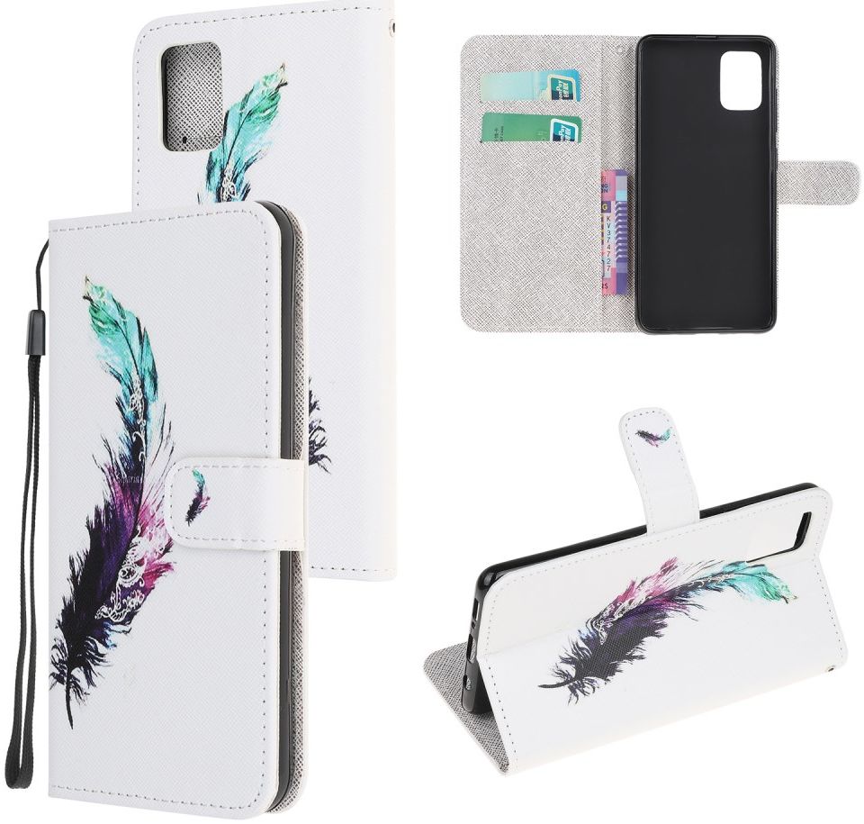 Samsung Galaxy M51 Book Case Hoesje Portemonnee Print Veer afbeelding 4