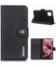 Samsung Galaxy M51 Hoesje Retro Wallet Book Case Zwart