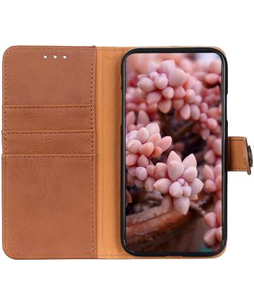 Samsung Galaxy M51 Hoesje Retro Wallet Book Case Bruin Hoesjes