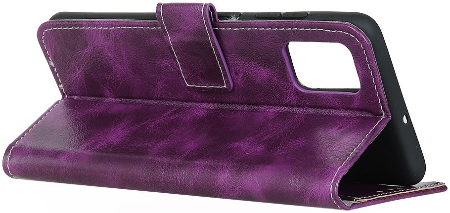 Samsung Galaxy M51 Crazy Horse Portemonnee Stand Hoesje Paars afbeelding 5