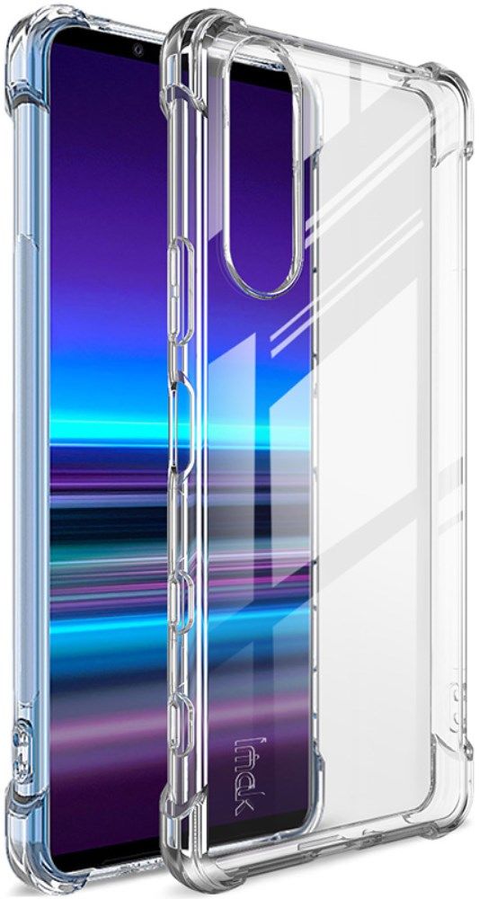 IMAK Sony Xperia 5 II Hoesje TPU met Screenprotector Transparant afbeelding 1
