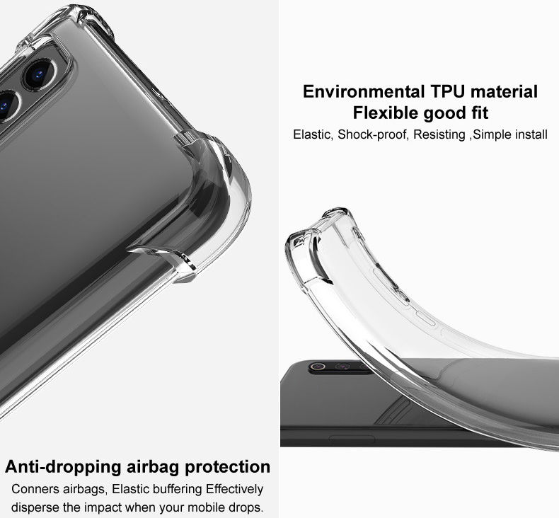 IMAK Sony Xperia 5 II Hoesje TPU met Screenprotector Transparant afbeelding 8