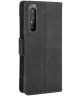 Sony Xperia 5 II Portemonnee Hoesje met Kaarthouder Zwart