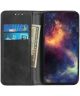Motorola Moto G9 Plus Portemonnee Stand Book Case Hoesje Zwart