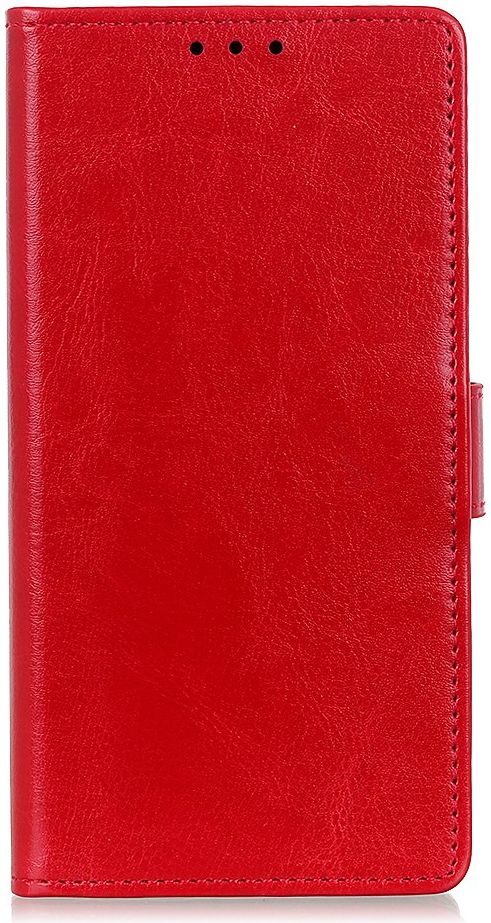 Motorola Moto G9 Plus Crazy Horse Portemonnee Stand Hoesje Rood afbeelding 3