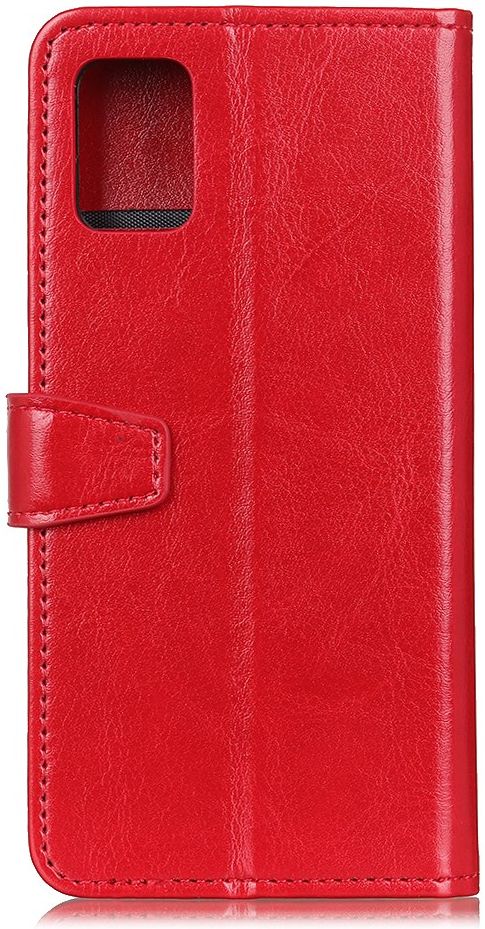 Motorola Moto G9 Plus Crazy Horse Portemonnee Stand Hoesje Rood afbeelding 2