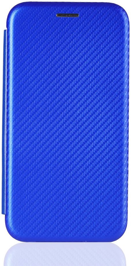 Xiaomi Poco X3 / X3 Pro Hoesje Carbon Fiber Book Case Blauw afbeelding 8