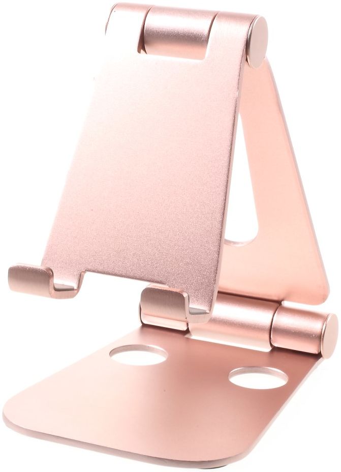Universele Verstelbare Aluminium Houder Smartphone en Tablet Roze afbeelding 2