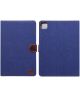 Apple iPad Air 2020 / 2022 Hoes Jeans Book Case Donker Blauw