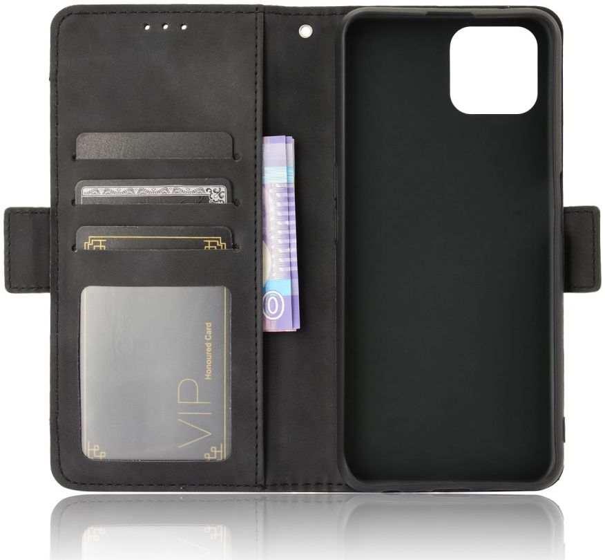 Oppo Reno 4 Z Hoesje Book Case met Kaarthouder Zwart afbeelding 11